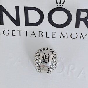 Pandora Detroit Tigers MLB Baseball Charm S925 Silver with box